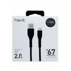 Кабель USB 2.0 to micro USB; 1.0m., Havit (H67)