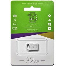 Flash-память T&G 105 Metal Series 32Gb; USB 2.0; Silver (TG105-32G)