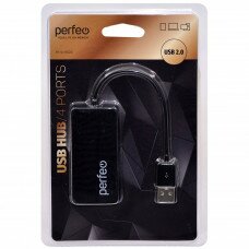 USB разветвители (HUB) Perfeo PF-VI-H023; USB 2.0; 4 порта (PF_C3217)