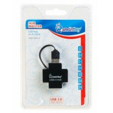 USB разветвитель (HUB) Smart Buy SBHA-6900; HUB USB 2.0; 4 порта (SBHA-6900-K)