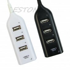 USB разветвители (HUB) HUB USB 2.0; 4 порта Perfeo (HYD-6001H)