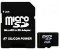 Карта памяти micro SD 2Gb Silicon Power, SD...