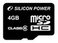 Карта памяти micro SDHC 4Gb Silicon Power; Class...