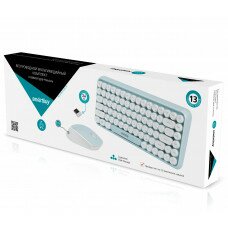 Клавиатура+мышь беспроводная Smartbuy SBC-626376AG-M; USB; Wireless; Mint&White