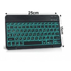 Клавиатура беспроводная Bluetooth клавиатура; RGB-подсветка; Black