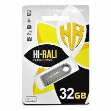 Flash-память Hi-Rali Shuttle Series (HI-32GBSHSL); 32Gb; USB 2.0; Silver