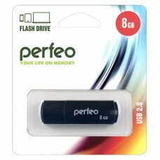 Flash-память Perfeo 8Gb ; USB 2.0; Black (PF-C05B008)