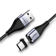 Кабель USB 2.0 AM/Type-C (магнит); 1.0M; UGREEN (60277)