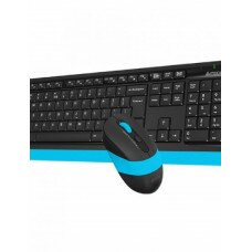 Клавиатура+мышь беспроводная A4Tech FG1010 Black/Blue; USB