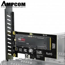 Контроллер Адаптер PCIe 4.0 для накопителей формата SSD M.2 Ampcom (AMPJYSK4)