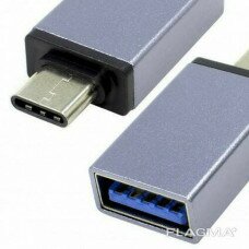  Переходник OTG USB 3.0 to TypeC (металл)