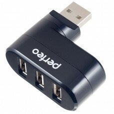USB разветвители (HUB) HUB USB 2.0; 3 порта Perfeo (PF-VI-H024)