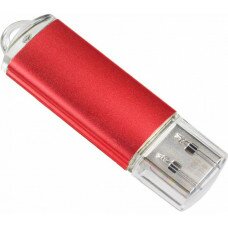 Flash-память Perfeo 64Gb; USB 2.0; Red (PF-E01R064ES)