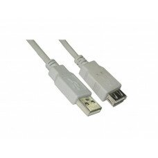 Кабель USB 2.0; AM-AF (соединительный); 0.5м; Black
