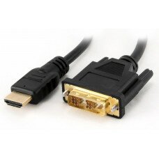 Кабель HDMI to DVI; 19PM/M; 1.8m; DeTech (с двумя фильтрами); Black