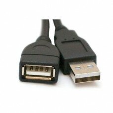 Кабель USB 2.0; AM-AF (соединительный); 1.2м; Black