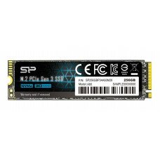 Жесткий диск SSD 256.0 Gb; Silicon Power P34A60 256GB M.2 2280 PCIe 3.0 x4; 2200Мб/с - 1600Mб/с;(SP256GBP34A60M28)