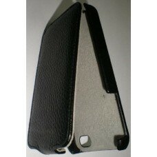 Чехол кожаный для iPhone 4 (4S); Black