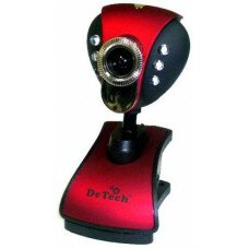 Web-камера DeTech FM330; Black&Red